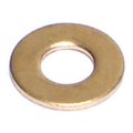 Midwest Fastener Flat Washer, Fits Bolt Size #8 , Brass 50 PK 61933
